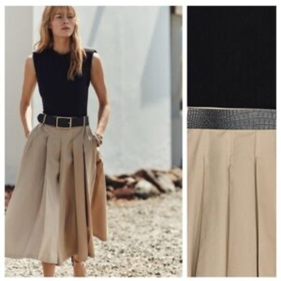 Zara contrast dress with shoulder pad NWOT - Picture 3 of 9